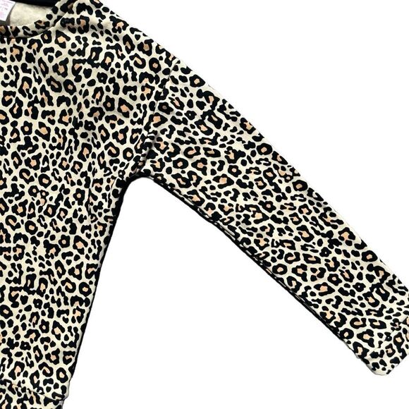 NEW Joe Fresh Girls Cheetah Print Pullover Sweatshirt Size XL - Picture 3 of 5